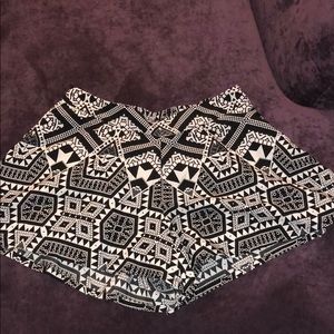 Charlotte Russe tribal print shorts